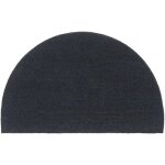 Tapis de porte gris fonc demi - rond 50x80 cm vidaxl