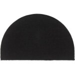 Tapis de porte noir demi - rond 50x80 cm fibre de coco touffet vidaxl