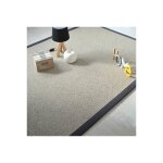 Décoweb - tapis pure laine - latoon gris - ganse coton anthracite - 80 x 150 cm Décoweb - tapis pure laine - latoon gris - ganse coton anthracite - 80 x 150 cm