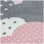 Allotapis - tapis rond pour chambre d'enfant cloud rose ø 120 Allotapis - tapis rond pour chambre d'enfant cloud rose ø 120