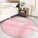 Tapis rond salon shaggy descente de lit chambre grande taille tapis moelleux carpette pour chambre tapis ...