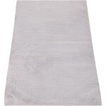Tapis salle de bain tapis de bain antidrapant moelleux lavable monochrome gris, 70x120 cm - paco home ...