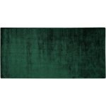 Tapis de salon et bureau moderne en viscose 80 x 150 cm vert fonc� gesi ii