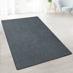 Karat - tapis de salon sur mesure london anthracite 100 x 350 cm