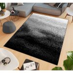 Emmevi mv s. p. a. - tapis salon moderne effette d�grad� chambre lit salle de bain fourrure courts noir ...