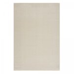 Tapis salon et chambre 160x230 crme rectangle tiss motif uni nossa