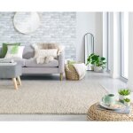 Flair rugs - tapis de salon rectangulaire en laine minerals beige 120x170