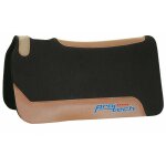 Tapis de selle western en n�opr�ne et feutre avec trous de ventilation au garrot et inserts en cuir