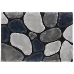 Tapis shaggy � poils longs - 200 x 290 cm - gris - pietra