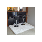 Décoweb - tapis shaggy pop poils longs - blanc neige - 120 x 170 cm Décoweb - tapis shaggy pop poils longs - blanc neige - 120 x 170 cm