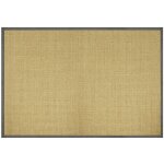 Tapis sisal amazonas nature bordure: graphite 120 x 180 cm