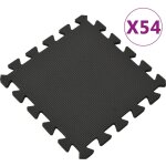 Tapis de sol 54 pcs 4, 86? mousse eva noir vidaxl