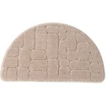 Tapis de sol absorbant en microfibre en forme de demi - lune (camel clair) - tapis d'entrée, de cuisine, ... Tapis de sol absorbant en microfibre en forme de demi - lune (camel clair) - tapis d'entrée, de cuisine, ...