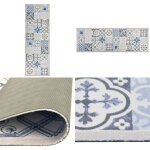 Tapis de sol de cuisine lavable mosaque 45x150 cm - tapis de sol - tapis de cuisine - paillasson - tapis ...