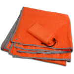 Tapis de sol imperm�able en oxford �pais pour camping et pique - nique, 150x210cm orange