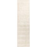 Beliani - tapis de sol en viscose moderne 80 x 300 cm salon bureau chambre beige clair gesi ii