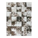 Décoweb - tapis toucher soft - imprimé peau de vache - patchwork marron - 200 x 290 cm Décoweb - tapis toucher soft - imprimé peau de vache - patchwork marron - 200 x 290 cm