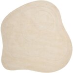 Beliani - tapis en viscose moderne fait main 160 x 160 cm beige gorano