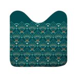 Tapis wc imprim 'imperia' 45x45cm vert