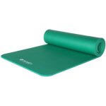 Tapis de yoga forzafit avec sangle de transport - extra �pais 10 mm - vert