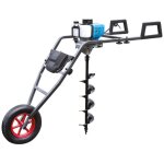 Tarière brouette thermique 52 cm3 avec mèche Ø150 Tarière brouette thermique 52 cm3 avec mèche Ø150