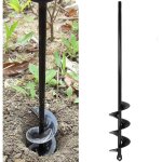 Tariere jardin perceuse am�lior� 4x45cm perceuse jardinage foret spirale pour perceuse tariere perceuse ...