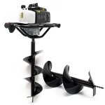 Wiltec - kit tari�re thermique � essence ? moteur 2 temps 2, 2 kw 3 cv ? cylindr�e 63 cm� ? perceuse ...