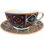 Tasse � caf� et sous tasse mosa�que