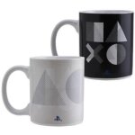Tasse - playstation - ps5 - thermo color� - 300ml - rond - blanc