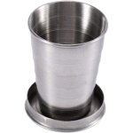 Tasse se pliante 240ml / 140ml / 75ml tasse t�lescopique d&39acier inoxydable verre � vin de porte - ...
