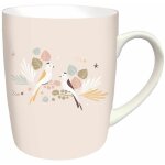 Tasse po�tique oiseaux 340 ml - bug art - porcelaine