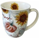 Tasse en porcelaine fine - tournesols et citrouilles Tasse en porcelaine fine - tournesols et citrouilles