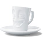 Tasse et sous tasse expresso en porcelaine tassen - rieur