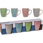 Tasses en terre cuite 24cl couleurs lot 4