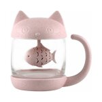 Tasse  th en verre de chat boteille d'eau - avec filtre de filtre  infusion de pain de poisson 250 ...