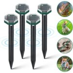 Taupe ultrason solaire, anti taupe ultrason solaire avec ip65 imperm�able, repulsif chat exterieur?� ...