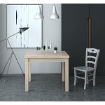 Abitare - table extensible 90x90 cm olmo - sora Abitare - table extensible 90x90 cm olmo - sora