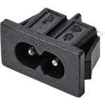Tru components - tc - 10088404 connectique pour appareils r�frig�rants c8 embase m�le verticale 2. 5 ...