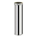 Monmobilierdesign - tdps1000 conduit double paroi isol� pour po�le � bois longueur 100 cm �200 - � l'unit� ...