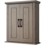 Teamson home - russell armoire � pharmacie murale en bois pour salle de bain 17, 8 cm x 50, 8 cm 61, ...