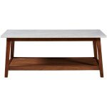 Teamson home - table basse de salon en bois moderne mi - sicle kingston vnf - 00061