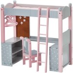 Teamson kids - lit superposé mezzanine avec bureau et étagères de rangement pour poupée poupon jouet ... Teamson kids - lit superposé mezzanine avec bureau et étagères de rangement pour poupée poupon jouet ...