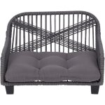 Teamson pets lachesis intrieur extrieur corde tisse chat ou petit chien canap lit chaise longue rsistant ...