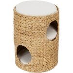 Teamson pets neith maison d'appartement en osier naturel � 3 niveaux avec tour � gratter et lit de chat ...