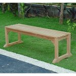 Teck'attitude - banc en teck massif wimbledon 140 cm (sans dossier) Teck'attitude - banc en teck massif wimbledon 140 cm (sans dossier)