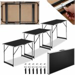 Tectake - lot de 3 tables  tapisser pliable hauteur rglable en 4 niveaux