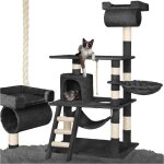 Tectake - arbre � chat 141 cm avec griffoir et plateforme d'escalade