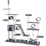 Tectake - arbre � chat 234 � 261 cm avec griffoir et plateforme d'escalade