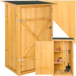 Tectake - armoire de jardin adossée taman 75 x 56 x 118 cm - marron Tectake - armoire de jardin adossée taman 75 x 56 x 118 cm - marron