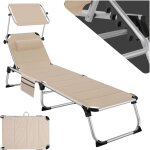 Tectake - bain de soleil rembourr et pliable rsistant aux intempries et aux uv